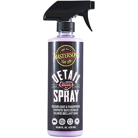 MASTERSON'S CAR CARE MCC_103_128 Detail Spray - Anti Static Sprayable Detailer for Cars, Trucks, Motorcycles, RV, Apartments - Removes Dust, Dirt, Fingerprints Instantly (16 oz.) Cover
