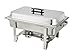 TigerChef Chaffing Dishes Stainless Steel - Chafing Dish Buffet Set - 3 Chafer and Buffet Warmer Sets with Half-Size Pans and Cool-Touch Plastic Handle