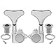 Musiclily Pro 2x2 Sealed Mechaniken-Set für 4-Saiter E-Bass Precision Jazz Bass, Chrom