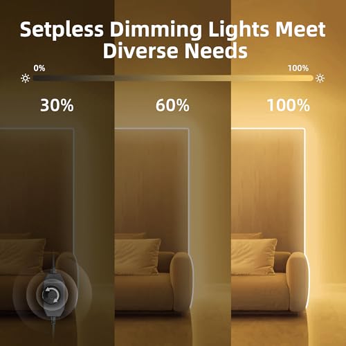 Elouycke Led Neon Rope Lights, 32.8Ft Warm White Dimmable Led Strip Lights, Diy Flexible Silicone Waterproof Neon Strip Lights For Bedroom thumb #1