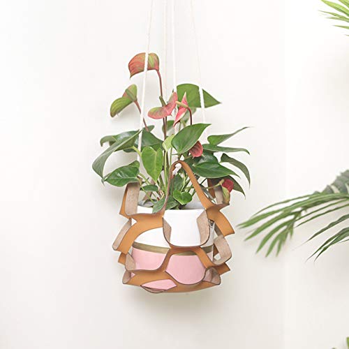 Orenic ORENICRZCWXK5NPF-11 Pu Leather Plant Hanger Indoor Hanging Planter Basket thumb #3