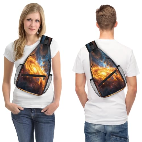 Bolso tipo sling unisex para viaje y senderismo cosmos miniatura 7