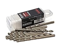 Ferrcan HSS Metallbohrer DIN338 M35 5% Kobalt zum Bohren in Edelstahl, Eisen und anderen Metallen Packung mit 10 Stück pro Maß (4.2mm)