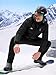 WULFUL Men's Ski Jackets Warm Winter Snow Windbreaker Resistant Snowboard Fleece Coat Mountain Waterproof Parka with Hood Black X-Large