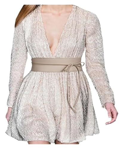 Ceinture corset en cuir PU pour affiner la taille sur une robe - 6