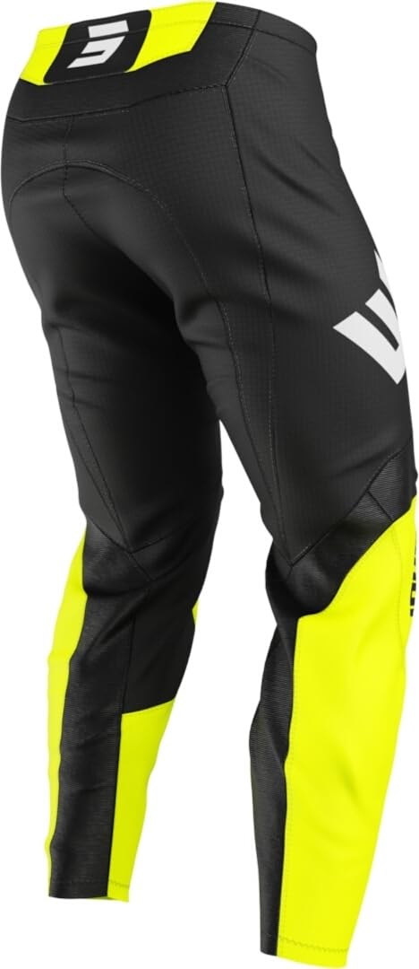 Shot Draw Instinct Pantaloni da motocross, nero/giallo, 38
