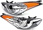 DNYSYSJ Headlights Assembly For 2011 2012 2013 HyundaiElantra Sedan Factory Style Headlights Left Driver and Right Passenger Side Headlamps Pair Set Direct (A Pair of Headlights)