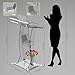 CLASSIC CONCEPTS Acrylic Podium Stand for Churches,Conference,Speeches,Weddings,Classroom,Professional Presentation Podiums CCP063 (Yellow LED)