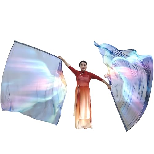2pcs Worship Flags for Dance Church Praise Dance Flags for Worship Semicircle Angel Wing with Telescopic Rods Worship Banner