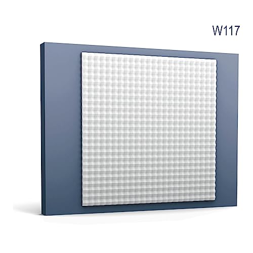 Paneles murales 3D W117 revestimiento modular de pared en formato de 100x100 cm 3