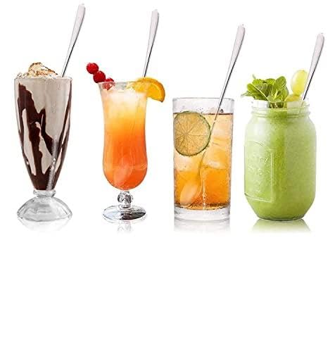 Convay Long Spoon for Iced Tea, Coffee Ice Cream Spoon for Tall Glasses, Cocktail Bar Stainless Steel Long Handle Spoon, Soda Spoon 10pc.