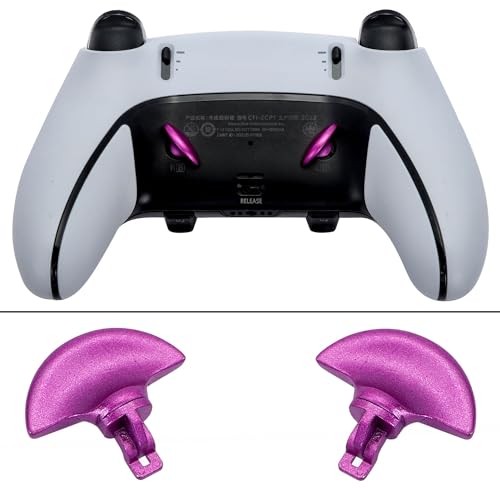 Image of 4PCS Metallic Back Paddles for PS5 Edge Controller, Interchangeable Metal Stainless Steel Back Buttons Replacement for PS5 Edge Controller - Controller NOT Included