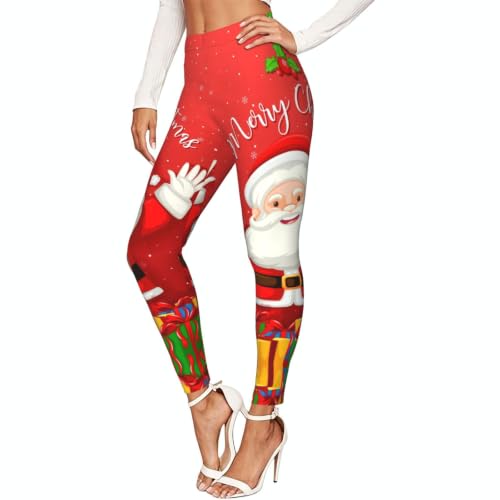 Leggings de compresión para regalo mallas suaves de Feliz Navidad mujer