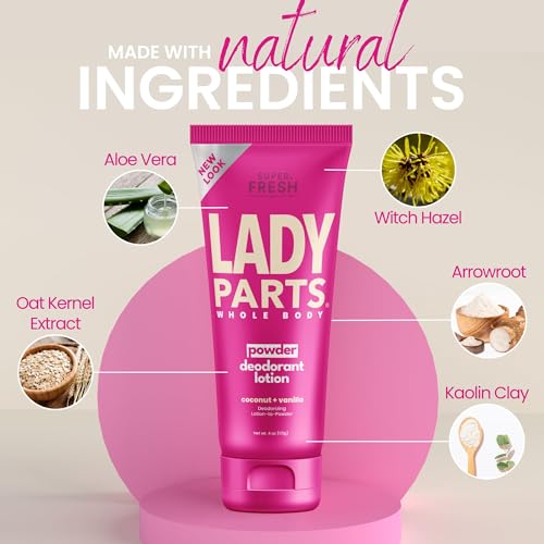 Lady Parts Feminine Hygiene Body Powder Deodorant Lotion For Breasts, Private Parts, Crotch & Inner Thigh to Stop Odor & Friction - Aluminum Free Deodorant For Women - CocoVanilla Scent - 4oz - Image 7