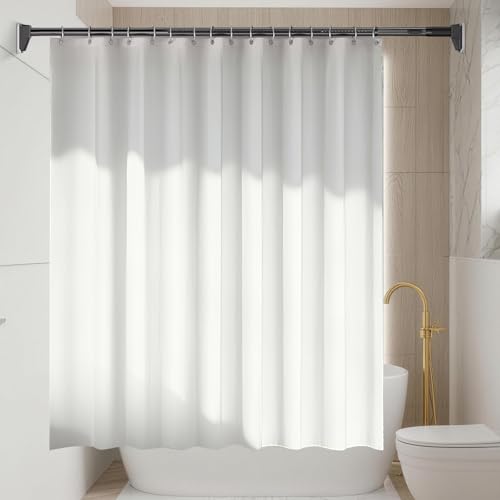 Image of FADOTY Tension Curtain Rod No Drilling, 41-122 Inch Heavy Duty Shower Rod