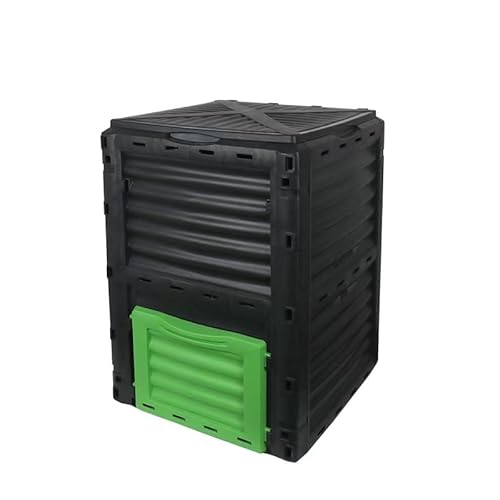 Large 300L Plastic Compost Bin - Outdoor Composter for Efficient Garden Waste Recycling, Weather-Resistant, Ideal for Eco-Friendly Gardening