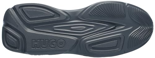 Image of Hugo Men's Running Style Sneakers with Thick Rubber Sole