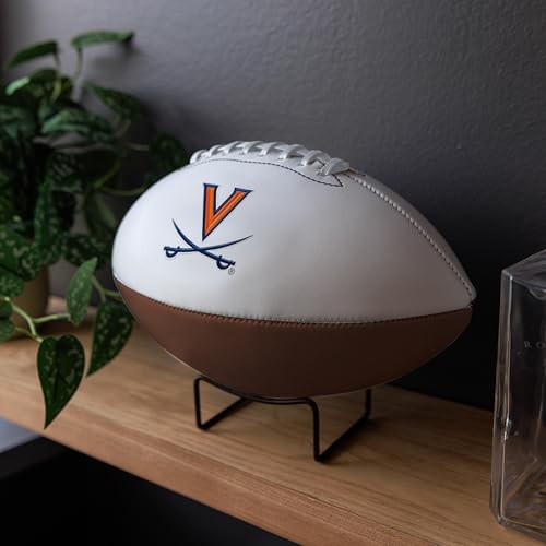 Logo Brands NCAA Virginia Cavaliers Official Size Autograph Football - Smooth White Panel for Signatures, Display, or Collecting NCAA Fan Memorabilia by Logo Brands - Used condition - Image 4