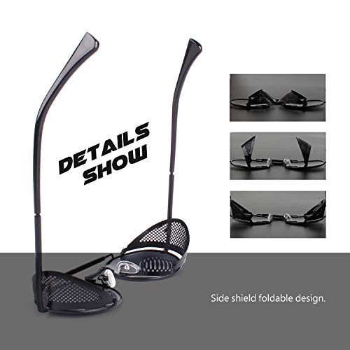 CGID Retro Steampunk Round Polarized Sunglasses Men Womens Metal Side Shield UV400 Protection3