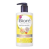 Bioré Witch Hazel Pore Clarifying Acne Face Wash, Exfoliating Facial Cleanser, 2% Salicylic Acid Acne Treatment for Acne Prone, Oily Skin, 6.77 Ounce - HSA/FSA Approved