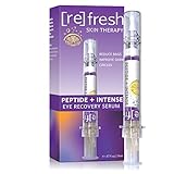 Peptide Serum Eye-Gel for Puffiness and Dark-Circles Under-Eyes - All Natural Formula to Reduce Wrinkle, Bags and Fine Lines in The Face by Refresh Skin Therapy