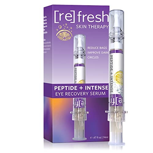 Peptide Serum Eye-Gel for Puffiness and Dark-Circles Under-Eyes - All Natural Formula to Reduce Wrinkle, Bags and Fine Lines in The Face by Refresh Skin Therapy