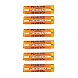 Reed’s Individually Wrapped Butterscotch Candy Rolls | Six Rolls | Traditional Butterscotch Hard Candy | Creamy and Buttery Old-Fashioned Butterscotch Hard Candy Brought To You By Iconic Candy | Six Rolls (1.01oz Pack of 6)