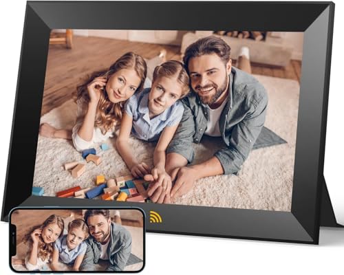 KODAK Cadre photo numérique WiFi 10,1 pouces HD IPS écran tactile cadre photo électronique avec 32 Go de mémoire, rotation automatique de l'image, partager des photos ou des vidéos n'importe où via