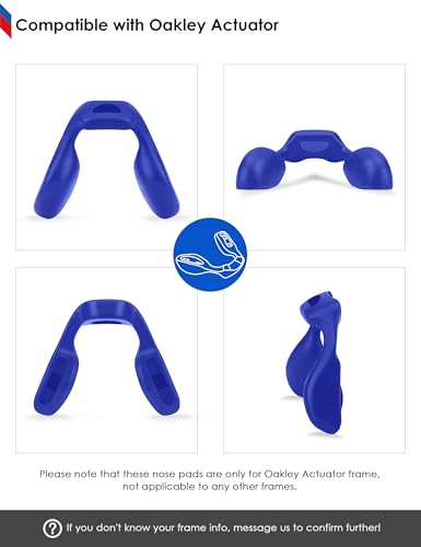 Image of BLAZERBUCK Replacement Nose Pads Piece for Oakley Actuator OO9250-Standard Fit | Low Bridge Fit