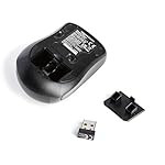 Amazon Basics 2.4 Ghz Wireless Optical Computer Mouse with USB Nano Receiver, Black - Image 4