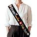 From Student To Teacher Sash Black Satin Future Teacher Graduate Sash Diploma Cap Congrats Teachers Graduation Party Decorations for Class of 2026 Graduation Party Supplies 160x9.5cm