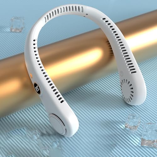 Ventilador de cuello sin aspas con 5 velocidades y carga USB 7