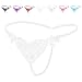 FasiCat Women Sexy Panties Pearls Thongs for Sex Stretch G Strings Making Wet