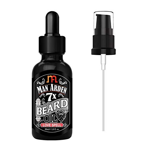 Image of Man Arden 7X Beard Oil 30ml (Love Spell) - 7 Premium Oils Blend Supports Beard Growth & Nourishment