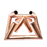 1'' Inch Hand Made Premium Quality Copper Pyramid Kit for Meditation and Reiki Healing USA, UK (L Type and M Type) Only Connectors