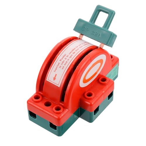 Homoyoyo Dual Power Copper Semicircular Disconnector Switch, Safe Power Disconnect Knife Switch for Electricians, Backup Circuit Generator Isolation Tool