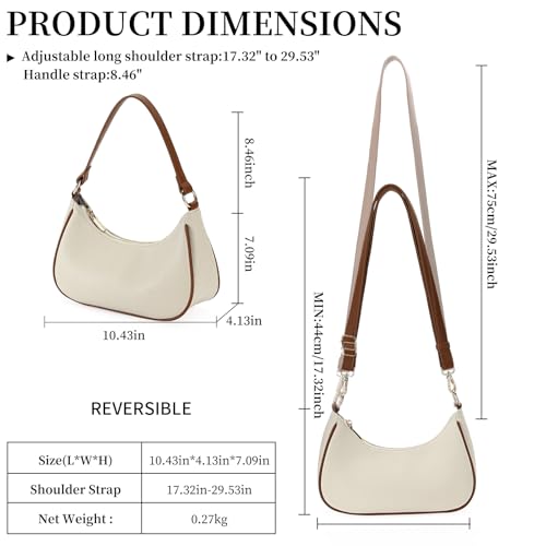 GOIACII Shoulder Bag for Women Small Underarm Ladies Purses Crossbody Handbag3