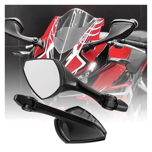Rétroviseur Moto pour CBR Angle Mort Réduit Remplacement Rétroviseurs Usés