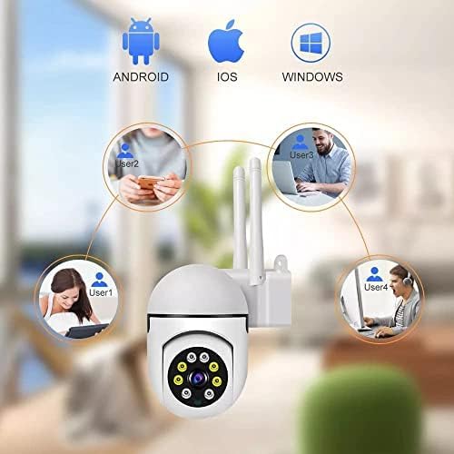 FAVONE Smart 360° Outdoor Security Camera | 2MP | PTZ | Colour Night Vision | Weather Proof IP65 | 2 Way Talk 2