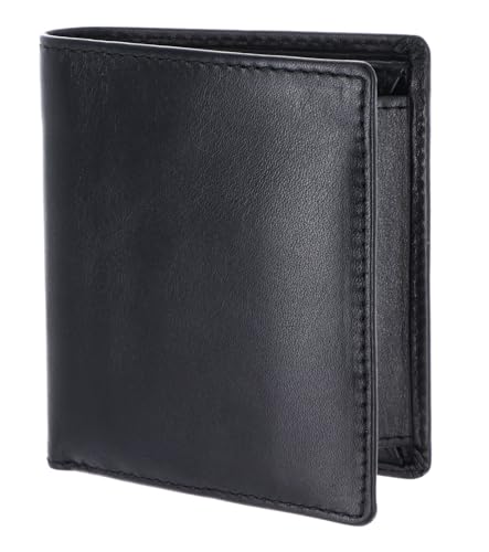 Porte-monnaie cuir Leonhard Heyden Cambridge 5277 portefeuille compact noir
