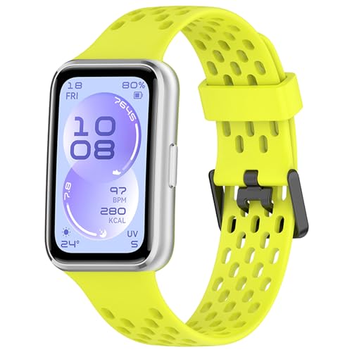 [LICHIFIT] for Huawei Band 11/11 NFC/11 Pro/11 Pro NFC�p�o���h �x���g �ւ��o���h �V���R���� �ʋC�� �ϋv�� �X�|�[�c�o���h �A�N�Z�T���[�i�V�ΐF�j