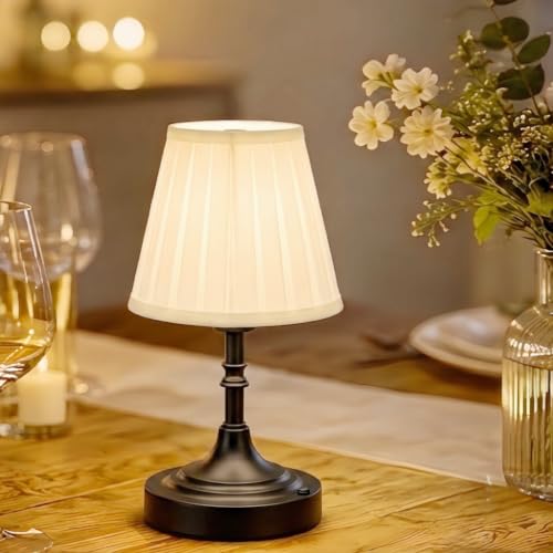 Small Cordless Table Lamp, Black