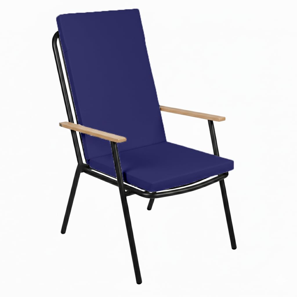 Cuddle Cloud Waterproof High Back Garden Chair Cushion 96x41x5cm – Water-Resistant Outdoor Seat Pad for Patio Chairs, Recliner, Lounger & Relaxer – Thick, Durable & Comfortable (Purple)