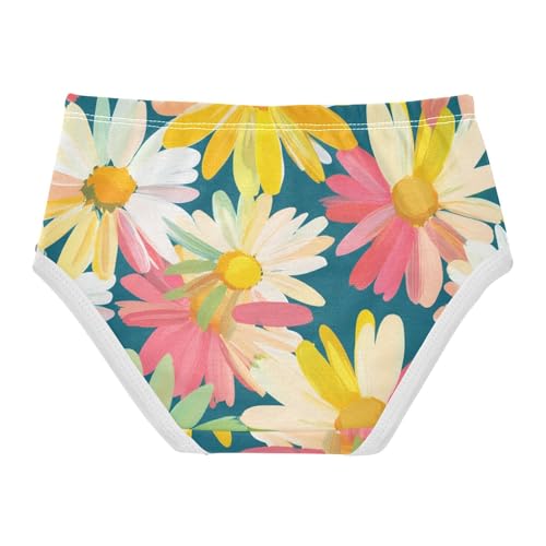 Cotton Girls Underwear Toddler Spring Daisy Flowers Rainbow Girl Panties Cute Print Briefs Underpants 2t2