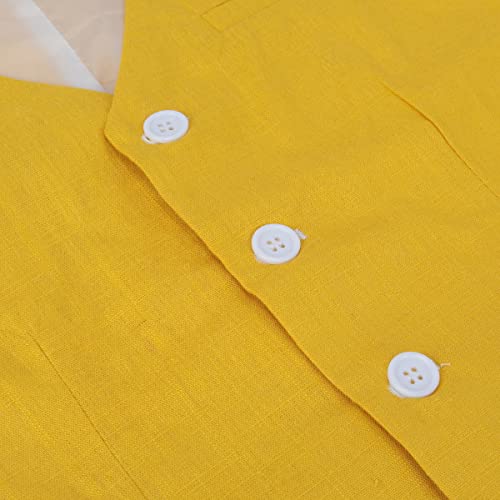 Allthemen Gilet da Uomo Slim Fit Senza Maniche