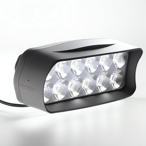 WQAPVHBG Ebike Headlight 12V-100V 1200lm Universal Bar Light for Ebike, Electric Bike Headlight Wide Voltage for Motorcycle, Electric Bike, Tricycle, 4.5 x 1.7 x 1.8in by WQAPVHBG - Image 8