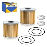 GOLKNHA 2 PCS Oil Filter Kit for KAWASAKI ATV Bayou 300/220/250 KLF220 KLF250 KLF300-C KLF300-B &