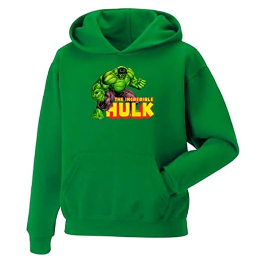 Sudadera Increíble Hulk Adulto/Niño EGB ochenteras 80´s Retro ComicTallas Especiales (XL, Verde)