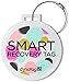 Dynotag Web Enabled Smart Deluxe Steel Luggage ID Tag & Braided Steel Loop, with DynoIQ & Lifetime Recovery Service (Dots)