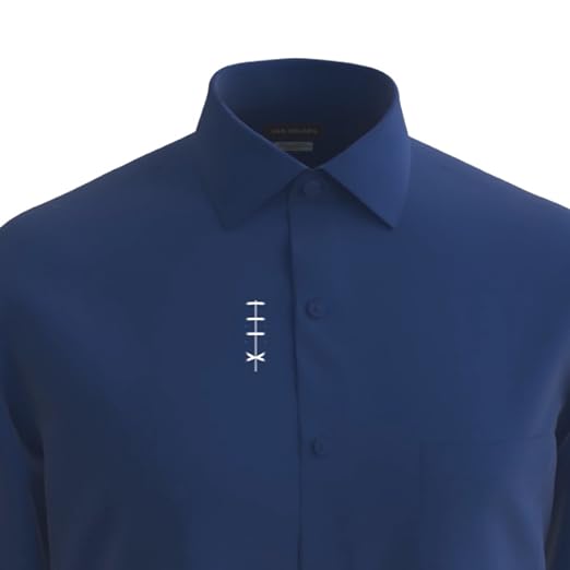 Van Heusen Camicia Uomo Regular Fit Anti Pieghe, Colletto Elasticizzato, Manica Lunga, Blue Frost, Collo 41-42, Manica 81-84 Cm